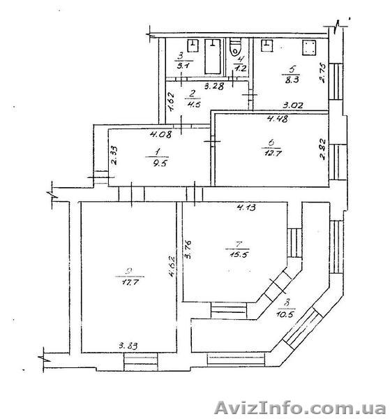 Продам 3-х комн. квартиру - <ro>Изображение</ro><ru>Изображение</ru> #1, <ru>Объявление</ru> #5917
