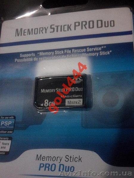 карты  Памяти 8гиг Stick Pro Duo Высокоскоростные - <ro>Изображение</ro><ru>Изображение</ru> #1, <ru>Объявление</ru> #965266