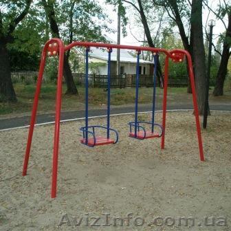 Качели двойные на металлических стойках - <ro>Изображение</ro><ru>Изображение</ru> #1, <ru>Объявление</ru> #1044284