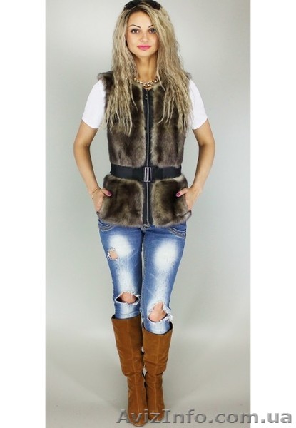 Жилет Джулия пряжка цвет Серая норка - <ro>Изображение</ro><ru>Изображение</ru> #1, <ru>Объявление</ru> #1222478