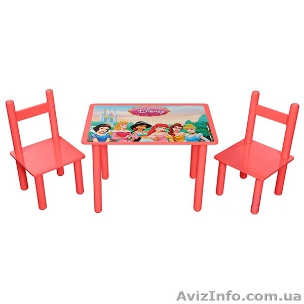 Детский стол и стульчики "Принцесса" - <ro>Изображение</ro><ru>Изображение</ru> #1, <ru>Объявление</ru> #1347857