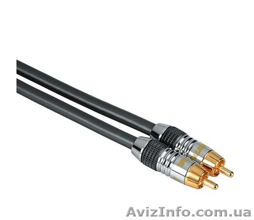 Кабель HAMA "Home Theatre Metall RCA - RCA 0,75 м -1.5м - <ro>Изображение</ro><ru>Изображение</ru> #1, <ru>Объявление</ru> #1420220