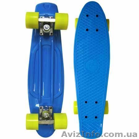 Скейт Penny Board 22" голубой - <ro>Изображение</ro><ru>Изображение</ru> #1, <ru>Объявление</ru> #1416022