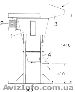 Смеситель ВШС-2А периодического действия - <ro>Изображение</ro><ru>Изображение</ru> #1, <ru>Объявление</ru> #1490712