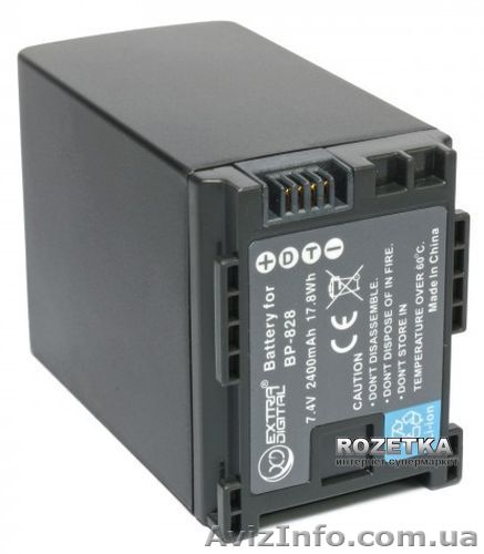 Аккумулятор Extra Digital Canon BP-828 - <ro>Изображение</ro><ru>Изображение</ru> #1, <ru>Объявление</ru> #1495835