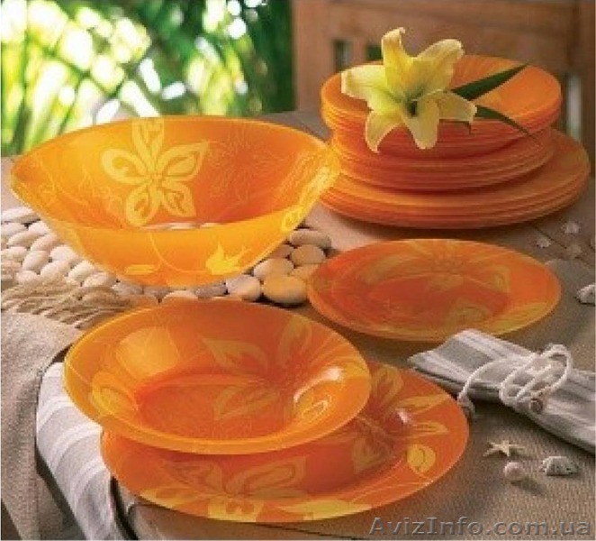 Сервиз столовый стеклокерамика Luminarc 19пр. - Lily Flower 2291 G - <ro>Изображение</ro><ru>Изображение</ru> #1, <ru>Объявление</ru> #1599350