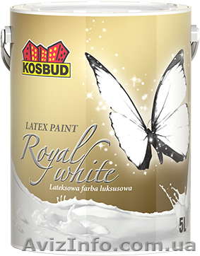 Латексная краска Люкс Royal White - <ro>Изображение</ro><ru>Изображение</ru> #1, <ru>Объявление</ru> #1623874