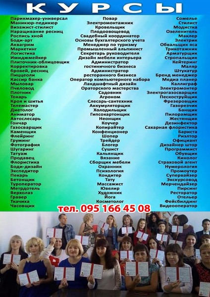 Курсы повар кондитер сушист пиццеоли барист бармен пекарь - <ro>Изображение</ro><ru>Изображение</ru> #1, <ru>Объявление</ru> #1647435