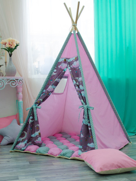 Детский игровой вигвам "1001 ночь" с толстым бомбонным матрасом - <ro>Изображение</ro><ru>Изображение</ru> #1, <ru>Объявление</ru> #1652939