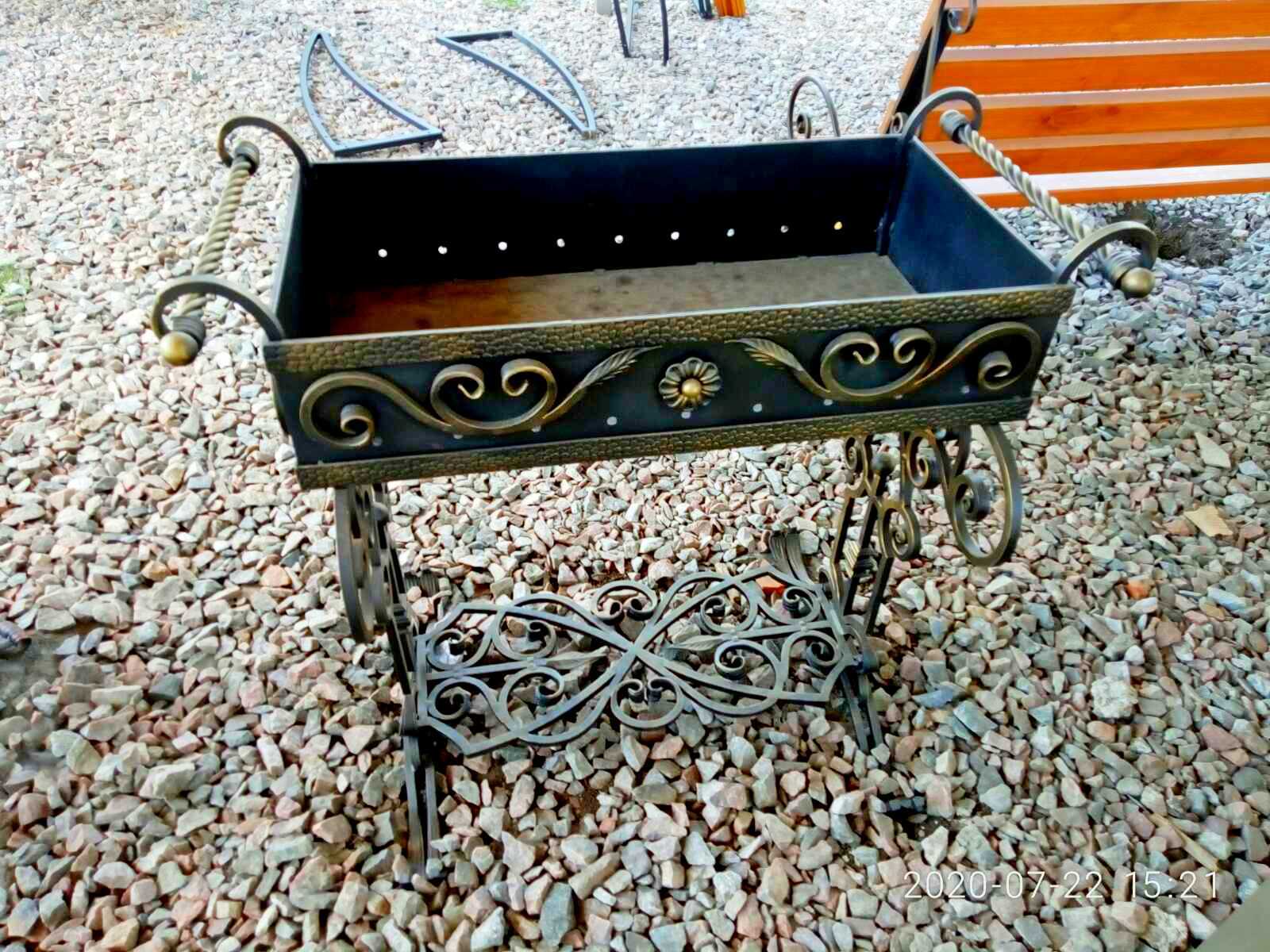 Мангал металлический кованый неразборной - <ro>Изображение</ro><ru>Изображение</ru> #1, <ru>Объявление</ru> #1690452