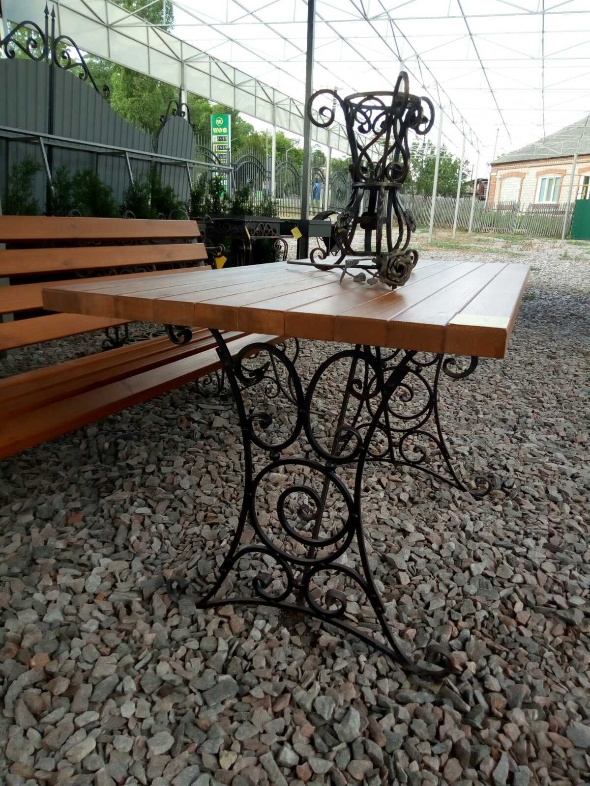 стол с коваными ножками - <ro>Изображение</ro><ru>Изображение</ru> #1, <ru>Объявление</ru> #1690456