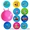 Мяч прыгун для фитнеса гири,  с рожками 45см, 55см,  цвета в ассортименте #844330