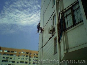 Герметизация межпанельных швов,  стыков.