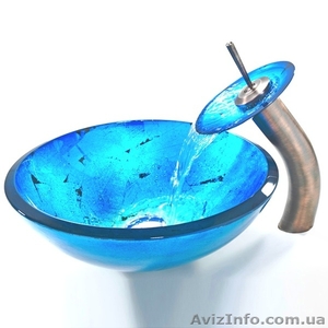 Высококачественные стеклянные умывальники KRAUS