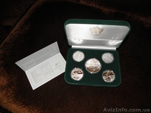 Подарочный набор из 5-ти серебряных монет Евро-2012 в футляре - <ro>Изображение</ro><ru>Изображение</ru> #1, <ru>Объявление</ru> #682997