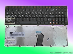 Клавиатура для ноутбука LENOVO G570AC G770 Z560 Z565 черная - <ro>Изображение</ro><ru>Изображение</ru> #1, <ru>Объявление</ru> #911206