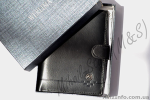 Чёрный кожаный мужской кошелёк werlima с монетницей - <ro>Изображение</ro><ru>Изображение</ru> #1, <ru>Объявление</ru> #1294135