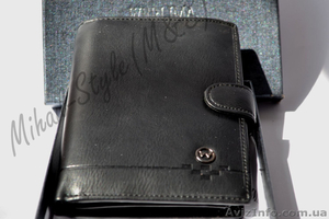 Чёрный кожаный мужской кошелёк werlima с монетницей - <ro>Изображение</ro><ru>Изображение</ru> #2, <ru>Объявление</ru> #1294135