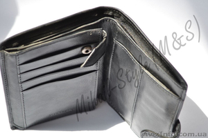 Чёрный кожаный мужской кошелёк werlima с монетницей - <ro>Изображение</ro><ru>Изображение</ru> #4, <ru>Объявление</ru> #1294135