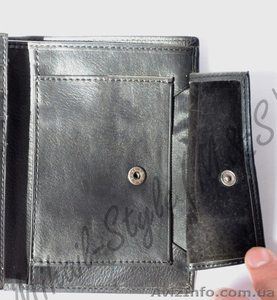 Чёрный кожаный мужской кошелёк werlima с монетницей - <ro>Изображение</ro><ru>Изображение</ru> #8, <ru>Объявление</ru> #1294135