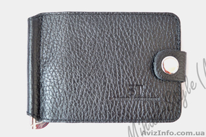 Рифлёный кожаный мужской зажим для купюр ST Leather Accessories - <ro>Изображение</ro><ru>Изображение</ru> #1, <ru>Объявление</ru> #1294182