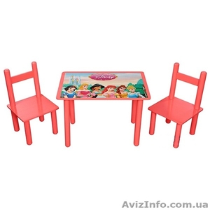 Детский стол и стульчики "Принцесса" - <ro>Изображение</ro><ru>Изображение</ru> #1, <ru>Объявление</ru> #1347857