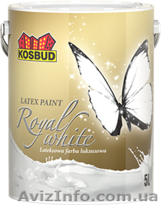 Латексная краска Люкс Royal White - <ro>Изображение</ro><ru>Изображение</ru> #1, <ru>Объявление</ru> #1623874