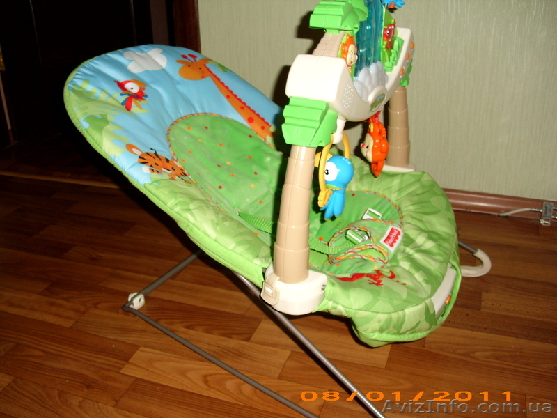 музыкальное кресло-качалка FISHER-PRICE джунгли - <ro>Изображение</ro><ru>Изображение</ru> #5, <ru>Объявление</ru> #139721