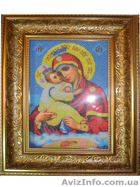 Иконы из бисера на заказ. Ручная работа. Дорогие багеты.Цена от 350 до 3700 грн - <ro>Изображение</ro><ru>Изображение</ru> #3, <ru>Объявление</ru> #453536