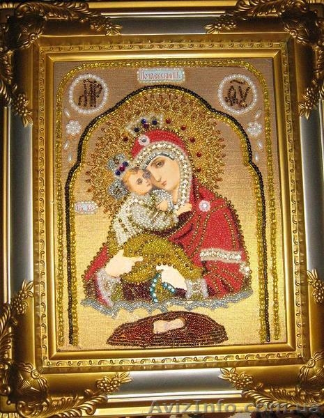 Бисерные иконы Пресвятой Богородицы Тихвинской - <ro>Изображение</ro><ru>Изображение</ru> #3, <ru>Объявление</ru> #458817