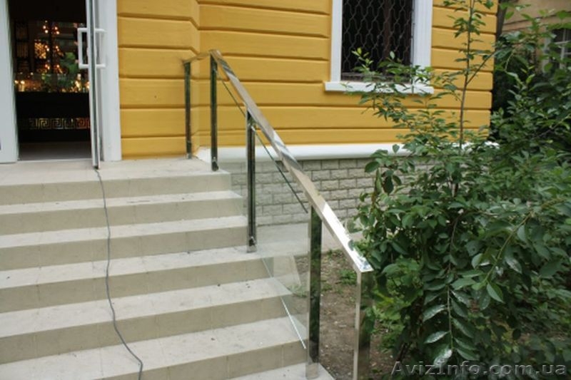 Поручни , перила, лестничные ограждения из нержавеющей стали и стекла. - <ro>Изображение</ro><ru>Изображение</ru> #8, <ru>Объявление</ru> #629170
