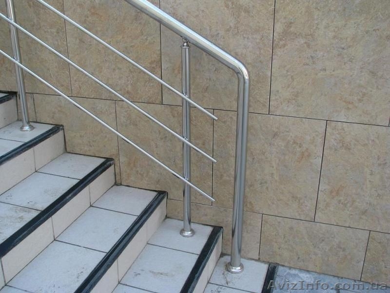 Поручни , перила, лестничные ограждения из нержавеющей стали и стекла. - <ro>Изображение</ro><ru>Изображение</ru> #4, <ru>Объявление</ru> #629170