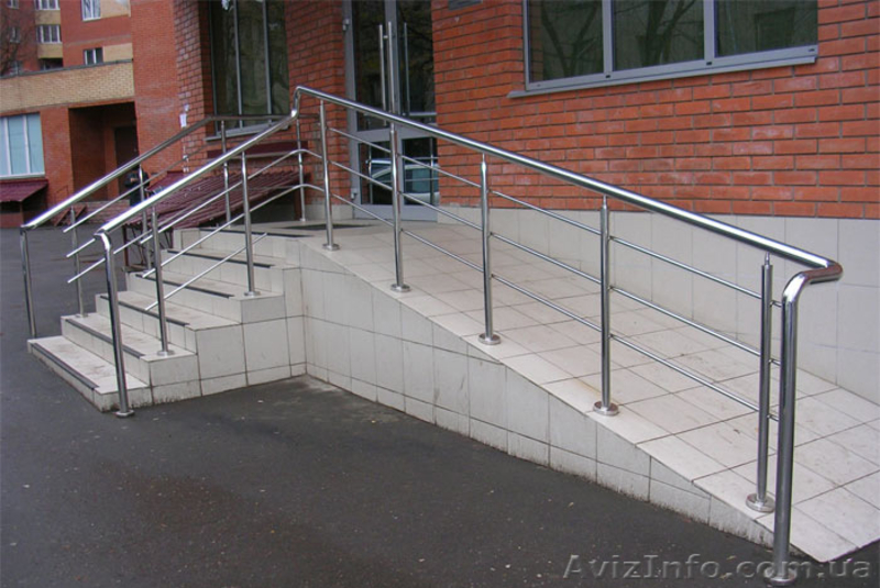 Поручни , перила, лестничные ограждения из нержавеющей стали и стекла. - <ro>Изображение</ro><ru>Изображение</ru> #5, <ru>Объявление</ru> #629170