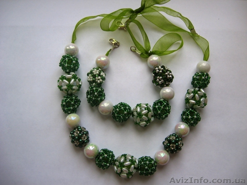 Набор из бисера Серьги, Бусы, Браслет - <ro>Изображение</ro><ru>Изображение</ru> #4, <ru>Объявление</ru> #741280