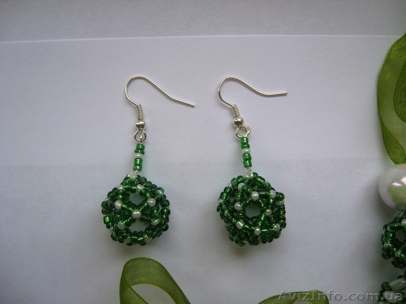 Набор из бисера Серьги, Бусы, Браслет - <ro>Изображение</ro><ru>Изображение</ru> #6, <ru>Объявление</ru> #741280