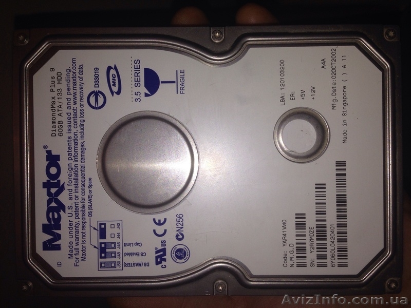 3 жестких диска Seagate 20Gb/Maxtor 60gb/Samsung 40gb - <ro>Изображение</ro><ru>Изображение</ru> #4, <ru>Объявление</ru> #1015548