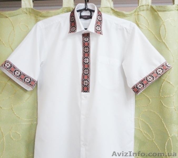 Вышиванка деловая с вышитой тесьмой - <ro>Изображение</ro><ru>Изображение</ru> #7, <ru>Объявление</ru> #1232523