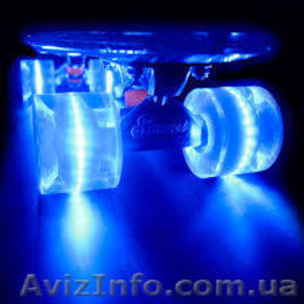 Пенни (Penny Board) со светящимися колесами: 5 цветов в ассортименте  - <ro>Изображение</ro><ru>Изображение</ru> #3, <ru>Объявление</ru> #1246941