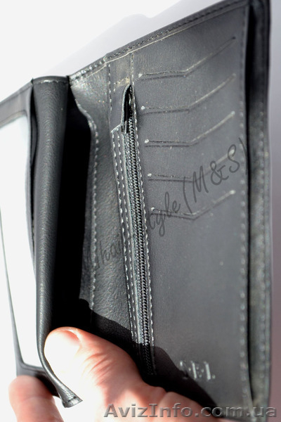 Кожаный мужской новый кошелёк S.E.L. с множеством отделов - <ro>Изображение</ro><ru>Изображение</ru> #8, <ru>Объявление</ru> #1294134