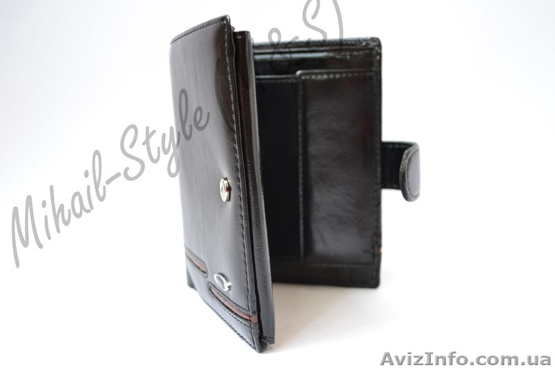 Стильное кожаное мужское портмоне Dingo на кнопке - <ro>Изображение</ro><ru>Изображение</ru> #10, <ru>Объявление</ru> #1294151