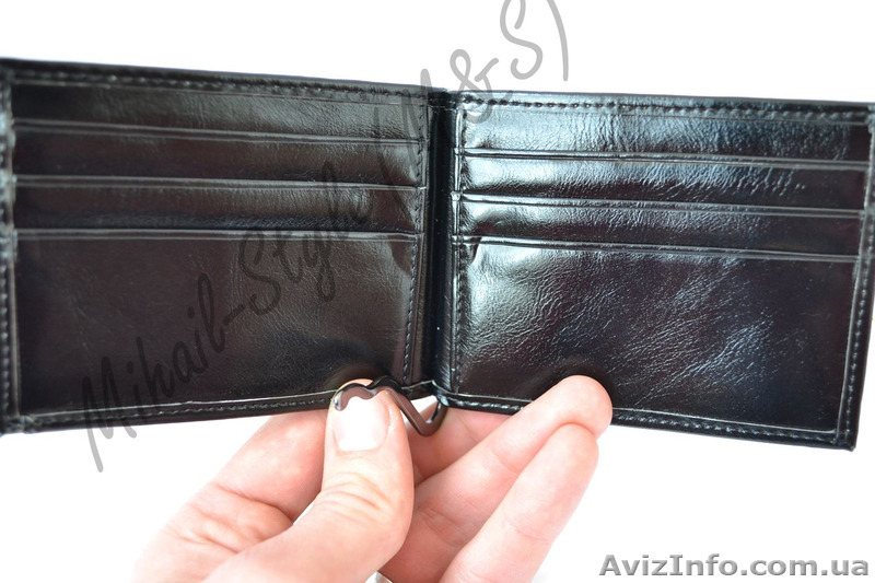 Чёрный кожаный зажим для купюр Monice на подарок - <ro>Изображение</ro><ru>Изображение</ru> #5, <ru>Объявление</ru> #1294169