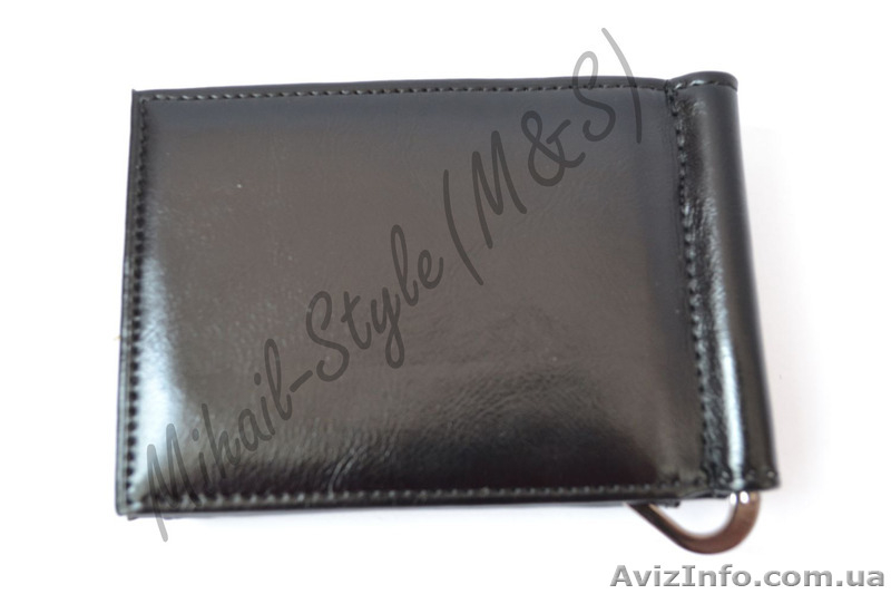 Чёрный кожаный зажим для купюр Monice на подарок - <ro>Изображение</ro><ru>Изображение</ru> #7, <ru>Объявление</ru> #1294169