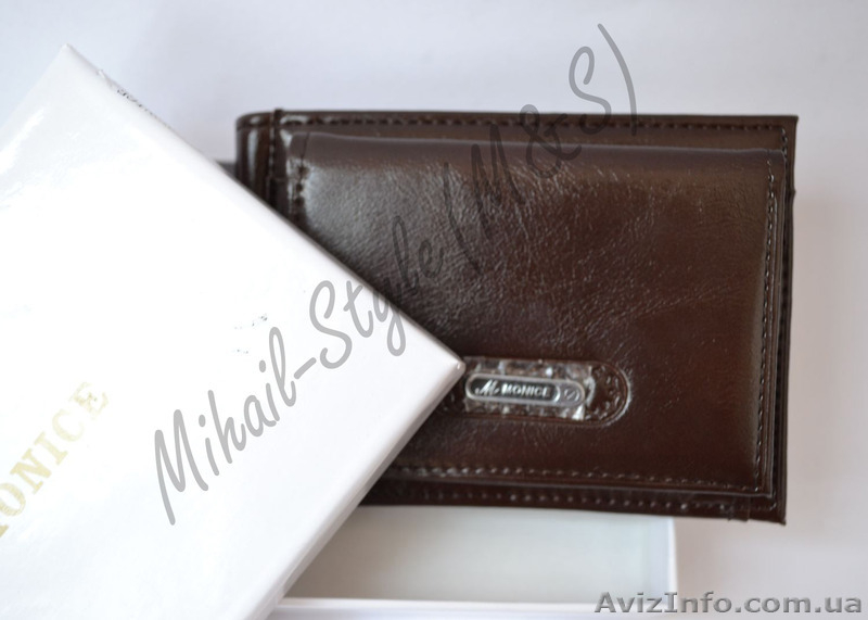 Коричневый кожаный зажим для купюр Monice - <ro>Изображение</ro><ru>Изображение</ru> #3, <ru>Объявление</ru> #1294174