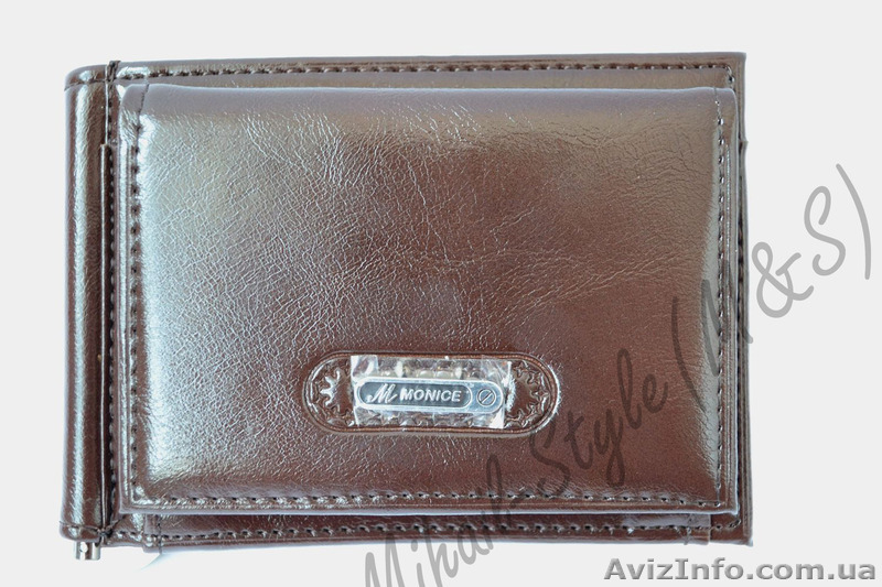 Коричневый кожаный зажим для купюр Monice - <ro>Изображение</ro><ru>Изображение</ru> #4, <ru>Объявление</ru> #1294174