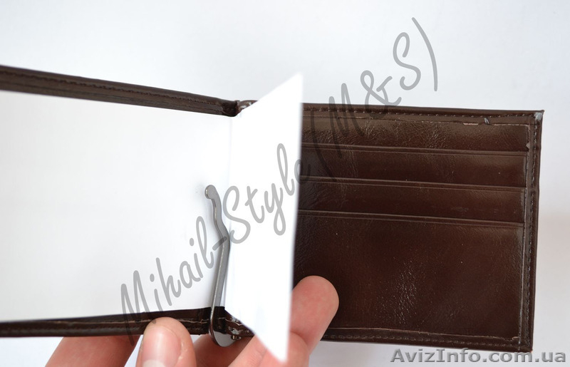 Коричневый кожаный зажим для купюр Monice - <ro>Изображение</ro><ru>Изображение</ru> #6, <ru>Объявление</ru> #1294174