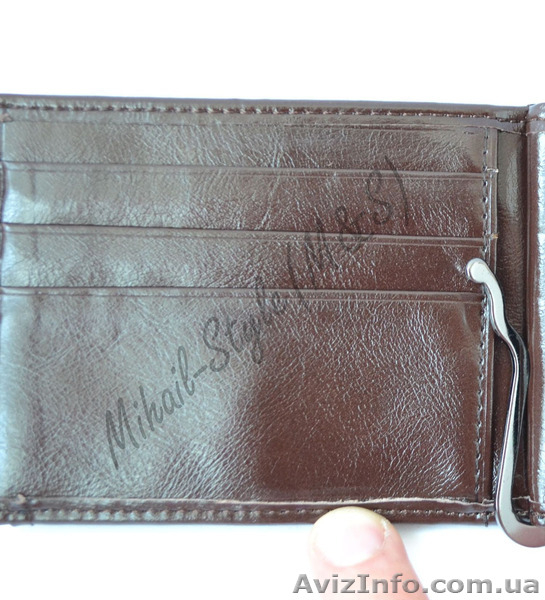 Коричневый кожаный зажим для купюр Monice - <ro>Изображение</ro><ru>Изображение</ru> #7, <ru>Объявление</ru> #1294174