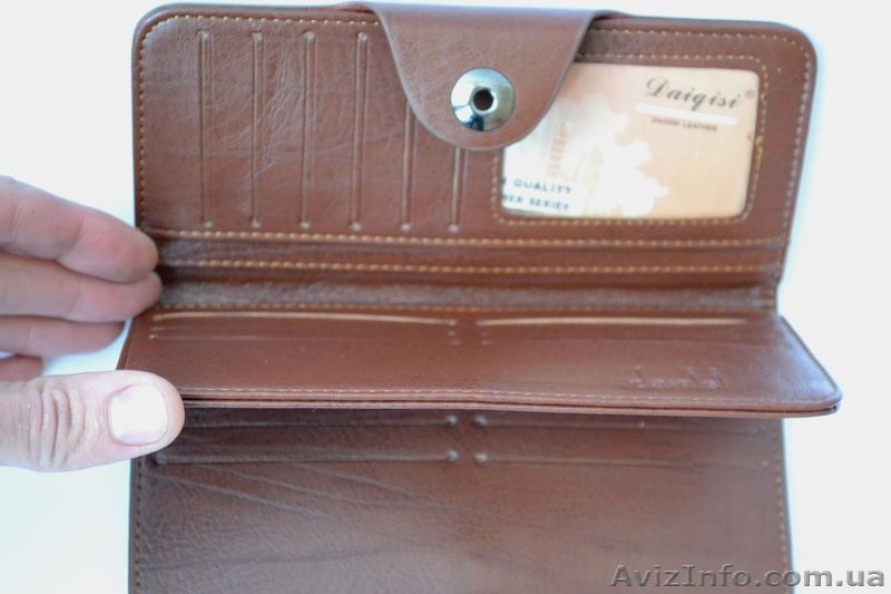 Кожаный мужской кошелёк-визитница DAIQISI с множеством отделов - <ro>Изображение</ro><ru>Изображение</ru> #10, <ru>Объявление</ru> #1294192