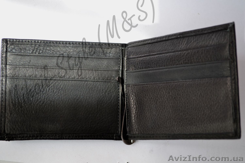 Кожаный чёрный зажим для купюр Monice с множеством отделов - <ro>Изображение</ro><ru>Изображение</ru> #3, <ru>Объявление</ru> #1294129