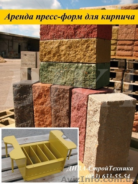 Аренда пресс форм, матрицы для облицовочного кирпича напрокат  - <ro>Изображение</ro><ru>Изображение</ru> #4, <ru>Объявление</ru> #1559695