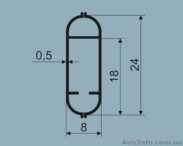 Планки крепления для плакатов и баннеров (профиль 24), 2000 мм, 10 шт. - <ro>Изображение</ro><ru>Изображение</ru> #4, <ru>Объявление</ru> #1283355
